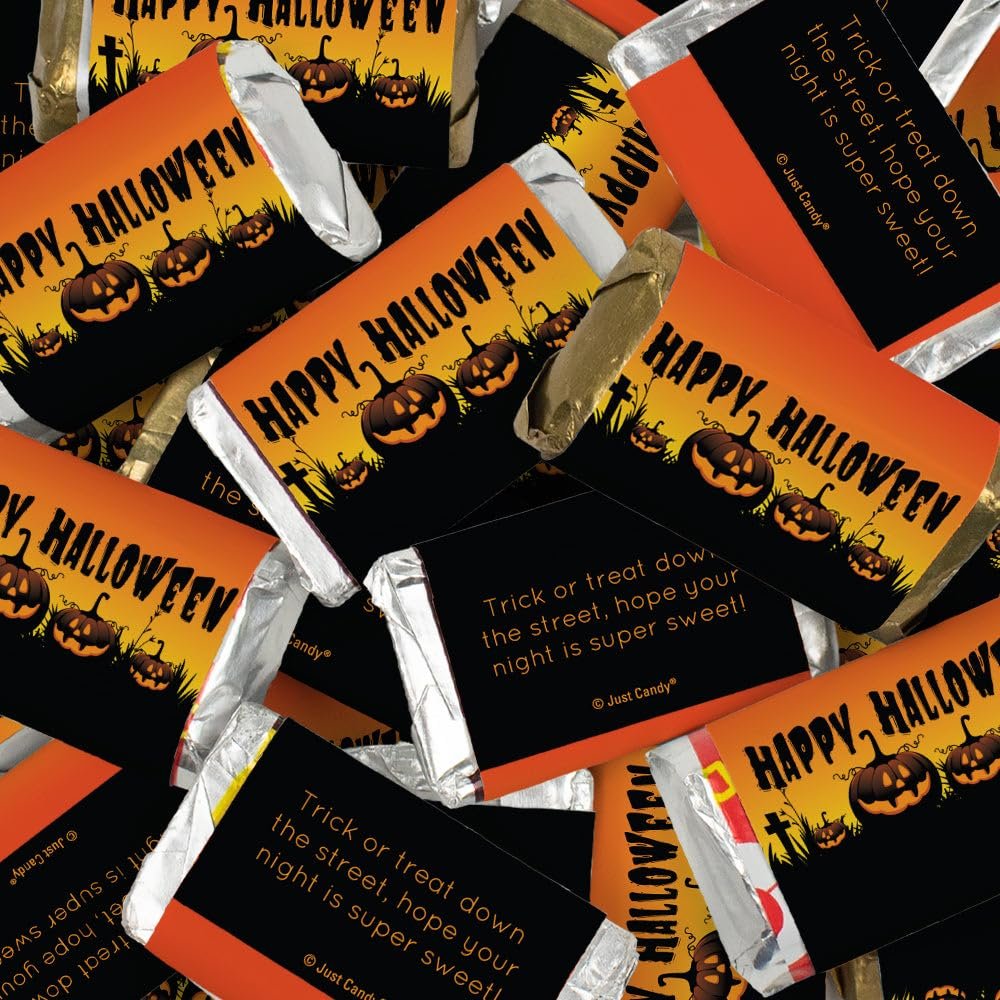 123 Pcs Halloween Candy Party Favors Miniatures Chocolate - No Assembly Required - Pumpkins