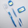 Braces Cleaning Kit for Teeth, Portable Orthodontic Toothbrush Kit Oral Care Dental Travel - 2 Interdental Brush, 5 Bars of Wax, 1 Dental Floss 12m, 13 Dental Floss Threader Multipurpose case (Blue) view 1