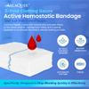 AllaQuix Advanced Kaolin Hemostatic Gauze  Z-Fold Sterile Clotting Bandage (3" x 12 ft, 2-Pack) | Stops Bleeding Fast for Trauma, Tactical First Aid, Emergency Kits, Survival, and IFAKs view 2