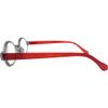 Incredible Bargains The Poppy, Plastic Round Style Reading Glasses + 3.25 Grey and Red view 3