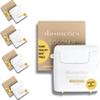 DOSMETICS Coconut Oil Infused Thick Dental Floss 5 Pack, Coconut Mint Expanding Dental Floss, Oral Care Stretchable Floss, Tooth Floss for Plaque Removal and Gum Protection, 32 Yards x 5 Flossers view 1