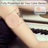 25 Pack Libre 3 sensors Covers,Breathable for Libre 3 Patches Waterproof & Sweatproof Cotton CGM Patches Latex-Free & Hypoallergenic Last for 14 Days, Without Glue in The Center view 2