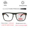 laureles Photochromic Bifocal Reading Glasses Men Sports Transition Sunglasses Square Eyewear Frame Male (Brown, 2, multiplier_x) view 3