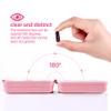 9-Grid Pill Organizer,Portable Pill Box,Large Capacity Compartments,Travel Pill Container,Medicine Dispenser,Pill Purse,Pill Case for Vitamins, Fish Oils or Supplements(Navy Green) view 3