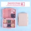9-Grid Pill Organizer,Portable Pill Box,Large Capacity Compartments,Travel Pill Container,Medicine Dispenser,Pill Purse,Pill Case for Vitamins, Fish Oils or Supplements(Navy Green) view 4