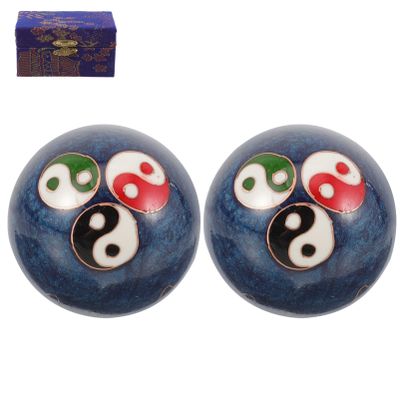 Healifty 1 Set Massager Exercise Ball Metal Ball Practical Balls Hand Rolling Balls Palm Massage Balls Convenient Hand Balls Decorative handballs Portable Iron Fitness Training Ball