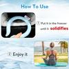 2 Pack Neck CoolingTube, Reusable Ice Coolers Wearable BodyCooling Products, Neck Coolers for HotWeather(Blue*2) view 2
