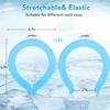 2 Pack Neck CoolingTube, Reusable Ice Coolers Wearable BodyCooling Products, Neck Coolers for HotWeather(Blue*2) view 4