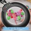 10X Magnifying Glass with Light and Stand, Real Glass Lens (Not Acrylic), 5 Color Modes, Stepless Dimmable, 3-in-1 Floor Lamp Swing Arm with Clamp, Lighted Magnifier Hands Free for Close Works, Crafts view 3