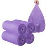 2-4 Gallon Portable Trash Bags,120 Counts Thicken portable Small Garbage Bags for Office, Kitchen,Bedroom Trash Can,Strong Trash BagsPurple view 1