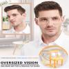 MARE AZZURO Blue Light Blocking Reading Glasses 3.0 Men Oversized Computer Readers 1.00 1.25 1.50 1.75 2.00 2.25 2.50 2.75 3.00 3.50 4.00 5.00 6.00 (Transparent, 300) view 2