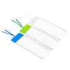 PATIKIL Bookmark Magnifier with Ruler, 3 Pack 3X Magnifying Sheet Page Magnifier Lens for Low Vision People Reading Book Magazine Newspaper, 3 Color view 1