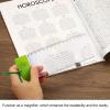 PATIKIL Bookmark Magnifier with Ruler, 3 Pack 3X Magnifying Sheet Page Magnifier Lens for Low Vision People Reading Book Magazine Newspaper, 3 Color view 4