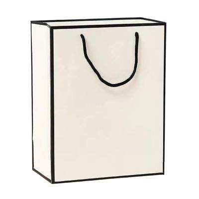 12 PCS White Kraft Paper Gift Bags with Handles Bulk, Shopping Party Bags, Gift Bags, Merchandise Bags, Retail Bags for Packaging Floral Wrap Florist Supplies Basket Graduation Wedding Valentine