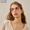 Firmoo 2023 Blue Light Blocking Reading Glasses 2.75 for Women/men, Anti Glare Reader Glasses, Rose Gold Round Computer Glasses for Screens view 2