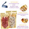 100 Pack Smell Proof Bags with Clear Front Window, 6.3x9.5+3 inch Resealable Stand Up Food Storage Bags Packaging Foil Mylar Pouches for Small Business, Foods, Party Favors (Gold) view 2
