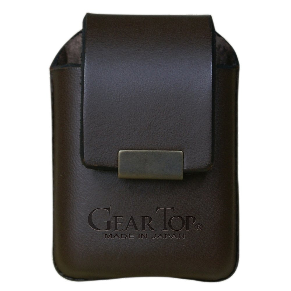 Gear TOP GT-202 BW Leather Case for Oil Lighter with Belt Loop