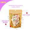100 Pack Smell Proof Bags with Clear Front Window, 8x12+4 inch Resealable Stand Up Food Storage Bags Packaging Foil Mylar Pouches for Small Business, Foods, Party Favors (Gold) view 4