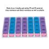 28 Compartments pillbox , Weekly Pill lunch box , 7 Days 4 Times a Day pillbox Medicine lunch box with Push but ton to Hold Medication , Vitamins , Fish Oil and Supplements view 3