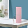 1pc Portable Toothbrush Storage Case Detachable Toothpaste Holder Washing Cup for Travel and Home Use Space-Saving Design in Pink Family and Friends view 3