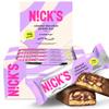 Nicks Protein Bars Almond Chocolate  12-Count Box | Protein-Packed Snack, Low Calories, Low Carbs, Keto Friendly, No Added Sugar (12 bars x 50g) view 1