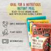 BeanVIVO - Variety 3 Pack (10 oz each) - Organic Baja Black Beans, Three Bean Vegan Chili, Coconut Curry Chickpeas - Seasoned & Ready to Eat, Plant Protein, Vegan, Gluten Free, Microwaveable, Instant Meals view 3