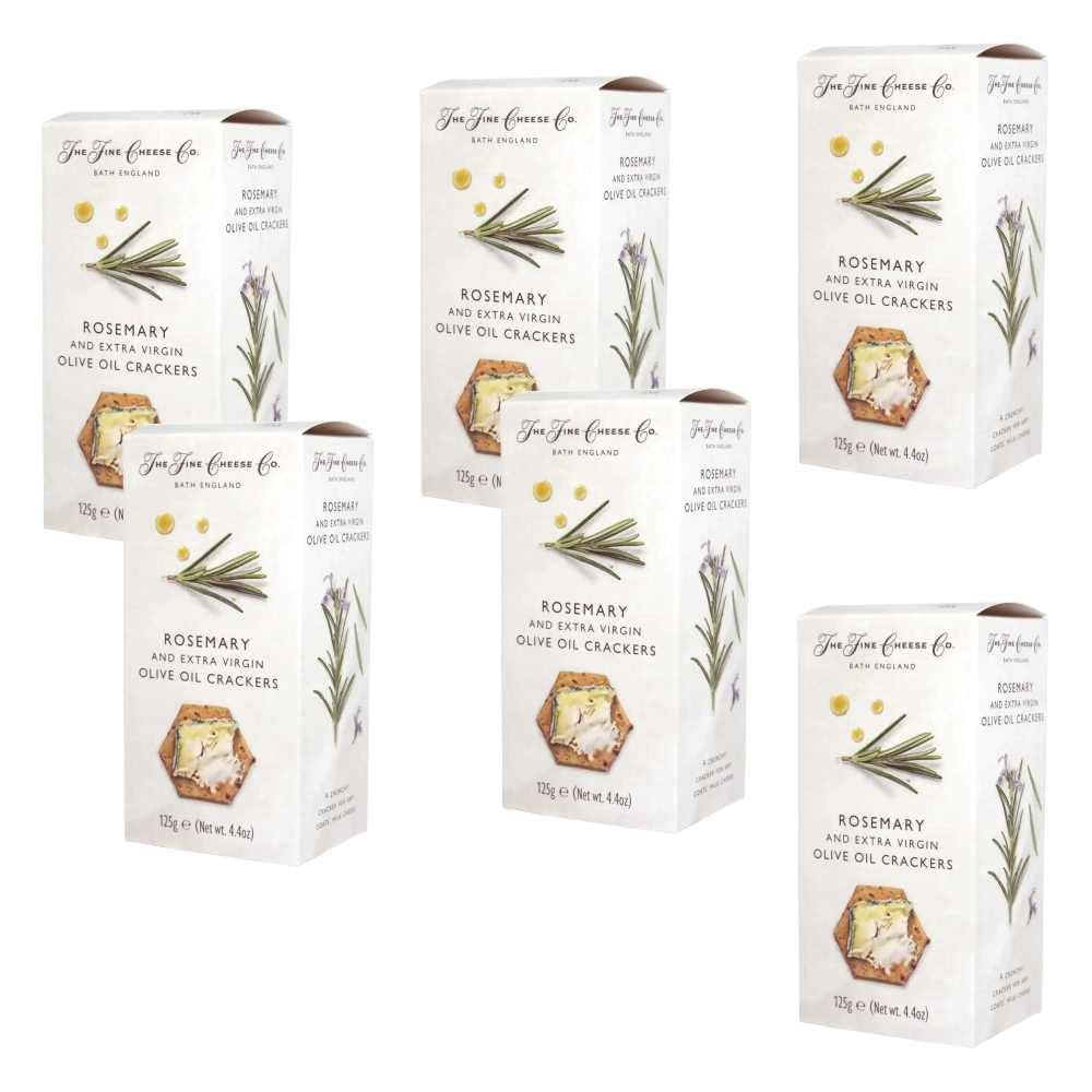 Fine Cheese Co Rosemary Olive Oil Crackers (Case of 6 x 125 grams)