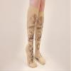 Lymphedivas Magnolia Beige Medical Graduated Compression Sock Pair 15-20mmHg (Long Closed-Toe Small) view 2