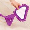 2/5 Pack Spin Triangle Cleaning Mop Replacement Heads, Microfiber Cloth Mop Head for Easy Cleaning, Wet and Dry for Bathroom Floor Wall Bed Spin Triangle Mop Refills (5PC, Purple) view 2