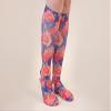 Lymphedivas Poppy Medical Graduated Knee-High Compression Sock Pair 30-40mmHg for Women (Long Closed-Toe Medium) view 2