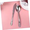 ORFOFE 1set Disposable Plastic Cutlery Single Use Forks Spoons Knives for Weddings Parties Events Party Supplies for and Decor view 2
