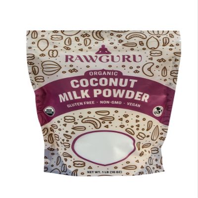 RawGuru Organic Coconut Milk Powder - Vegan & Nutrient-Dense Powder with Iron & Potassium - Rich & Creamy Organic Milk for Drinking or Baking - 16 oz, Pack of 1