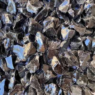 WHOLESALE Raw Black Obsidian Crystals, Natural Black Obsidian Stone, Natural Rough Black Obsidian crystals, Black Obsidian Rough, Black Obsidian Healing Crystals (Black Obsidian, 0.25 Pound)