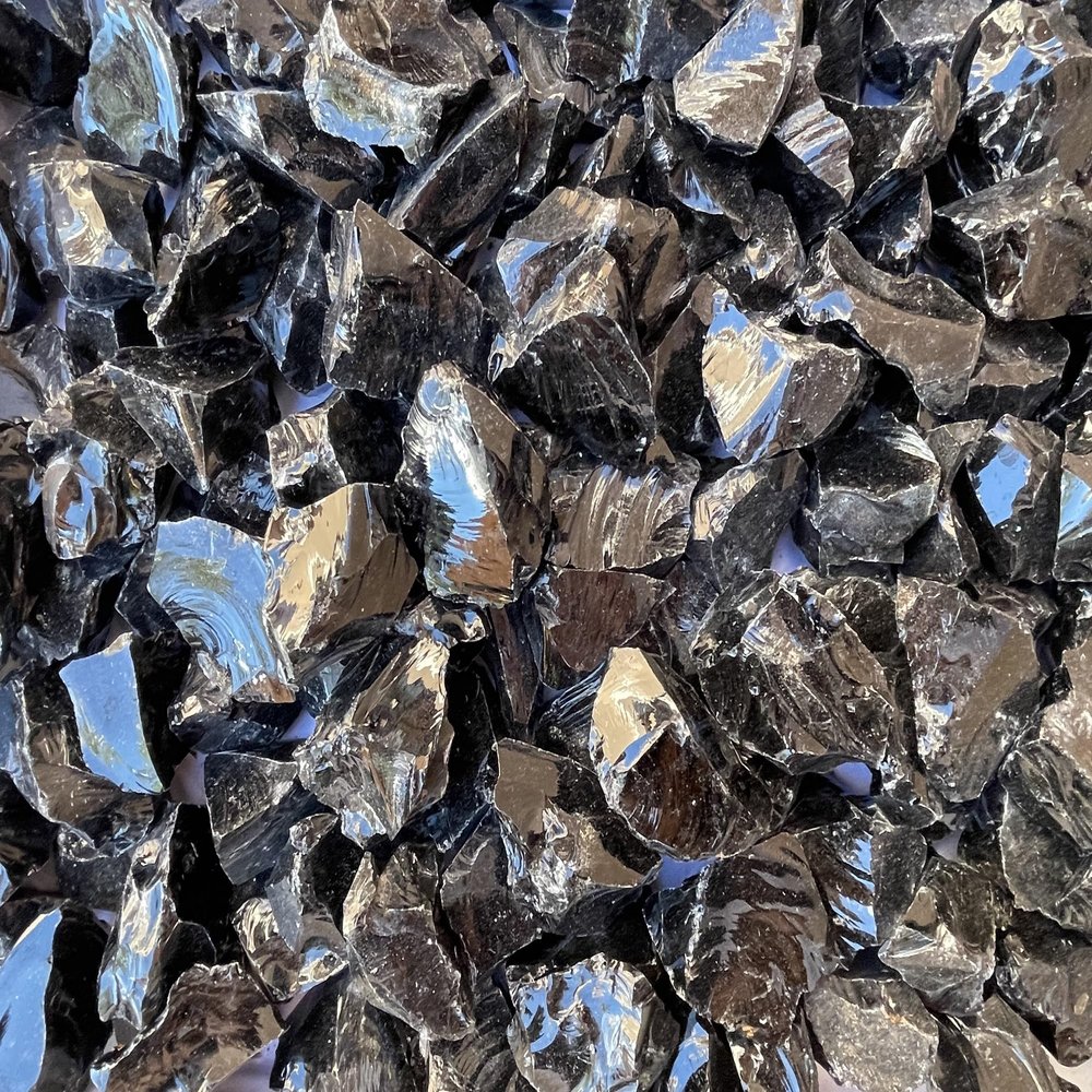 WHOLESALE Raw Black Obsidian Crystals, Natural Black Obsidian Stone, Natural Rough Black Obsidian crystals, Black Obsidian Rough, Black Obsidian Healing Crystals (Black Obsidian, 0.25 Pound)