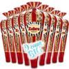 Gourmet Popcorn - 12 Zebra Corn Mini Cones - Small Storage Space Friendly & Great Stocking Stuffers! 32.4oz total and Exclusive Inspirational Sticker! view 1