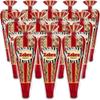 Gourmet Popcorn - 12 Zebra Corn Mini Cones - Small Storage Space Friendly & Great Stocking Stuffers! 32.4oz total and Exclusive Inspirational Sticker! view 2