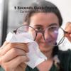 200 Count Lens Cleaning Wipes-Pre-Moistened Individually Wrapped Eyeglass Wipes Optical Screen Cleaner Streak Free Fast Drying view 3