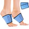 Comfpack Cold Therapy Wrap with 2 Packs & 2 Sleeves for Pain Relief, Reusable Gel Ice Packs for Foot Plantar, Wrist, Ankle, for Sprains, Muscle Pain, Bruises, Injuries, Blue view 1