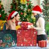 AhfuLife 12PCS Extra Large Christmas Gift Bags, 15.7'' x 14.2''x 5.9'', Christmas Tote Bags with Handles, Reusable Non-woven Shopping Bag for New Year, Xmas's Party Supplies Decorations view 3