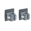 2 Pcs Mop Organizer Holder Waterproof 1Pcs Mop Clip Household Bathroom Storage Wall Mounted Broom Hanger Hook(Grey) view 1