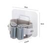 2 Pcs Mop Organizer Holder Waterproof 1Pcs Mop Clip Household Bathroom Storage Wall Mounted Broom Hanger Hook(Grey) view 2