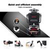 4 Wheel Powered Folding Mobility Scooter - 300 lbs Capacity Motorized Scooter for Adults Electric Medical Scooter Compact for Travel - Front & Rear LED Light (Chrome) view 4