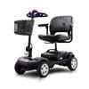 4 Wheel Powered Folding Mobility Scooter - 300 lbs Capacity Motorized Scooter for Adults Electric Medical Scooter Compact for Travel - Front & Rear LED Light ( Dark Purple) view 1