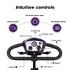 4 Wheel Powered Folding Mobility Scooter - 300 lbs Capacity Motorized Scooter for Adults Electric Medical Scooter Compact for Travel - Front & Rear LED Light ( Dark Purple) view 2