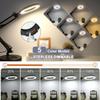 10X Magnifying Glass with Light, Krstlv Upgrade Button 5 Color Modes Stepless Dimmable 2-in-1 LED Lighted Desk Lamp & Clamp, Hands Free Magnifier with Light and Stand for Craft Hobby Repair Close Work view 4