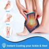 Atsuwell Ankle Ice Pack Wrap 2 Packs, Ankle Ice Wraps Flexible Gel Cold Pack for Foot Heel, Cold Compress Therapy for Soothing Discomfort, Black view 2