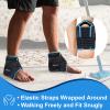 Atsuwell Ankle Ice Pack Wrap 2 Packs, Ankle Ice Wraps Flexible Gel Cold Pack for Foot Heel, Cold Compress Therapy for Soothing Discomfort, Black view 4