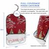 Jolunifun Christmas Red Adult Bib for Adults Men, Women, Washable & Adjustable Terry Cloth Bib with Crumb Catcher Reusable Waterproof Clothing Clothes Protector Apron Retro Truck Snow Tree Pine view 2