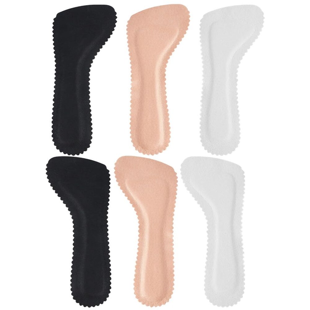 3 Pairs Shoe Inserts for Women Cushion Shoe Insoles wear-Resistant high Heel Pads Comfort Forefoot Pads Daily use Summer Miss Pigskin