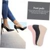 3 Pairs Shoe Inserts for Women Cushion Shoe Insoles wear-Resistant high Heel Pads Comfort Forefoot Pads Daily use Summer Miss Pigskin view 4
